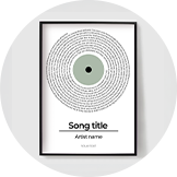 Personalisierte Musikposter