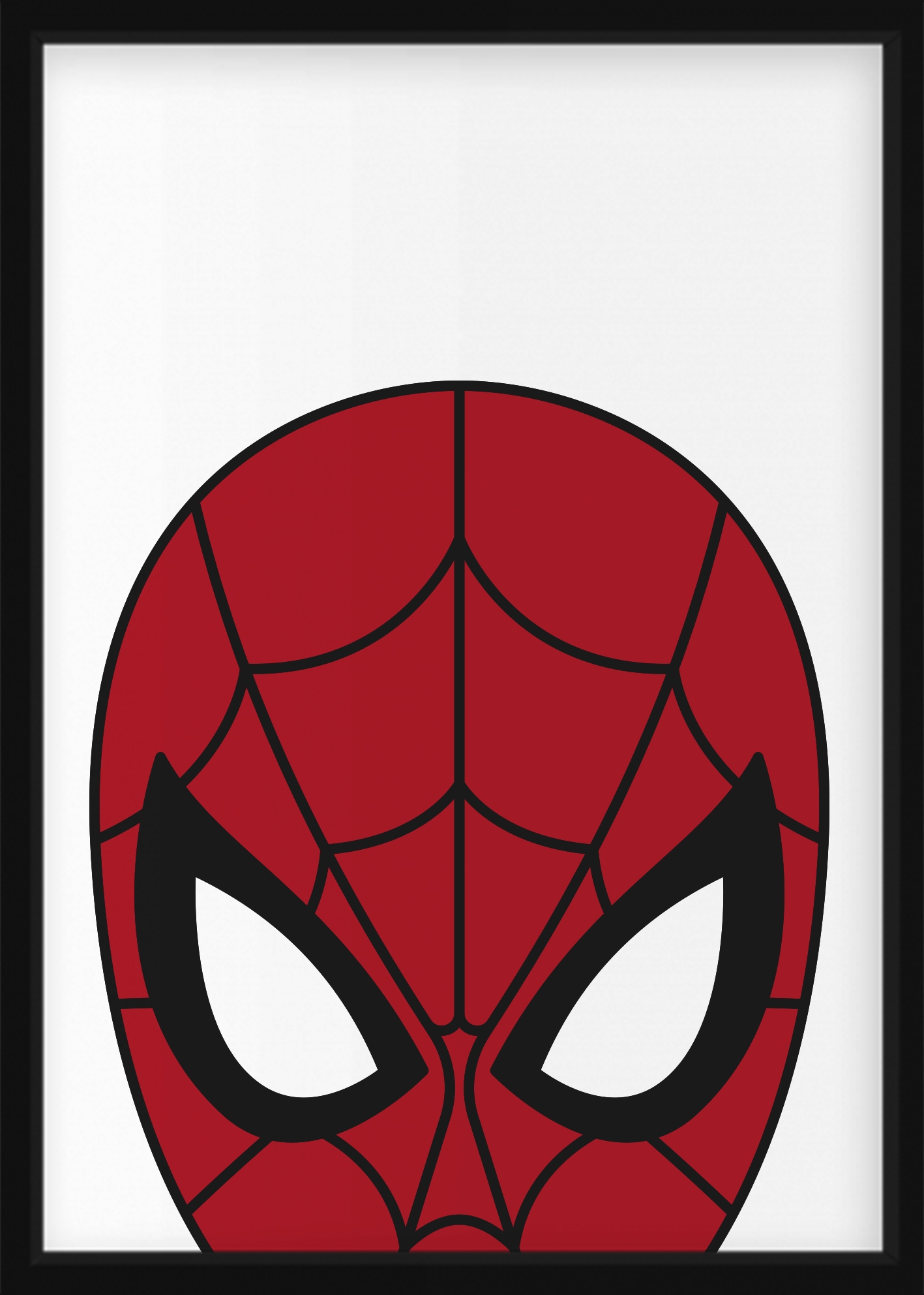 PLAKAT - Spiderman-Maske