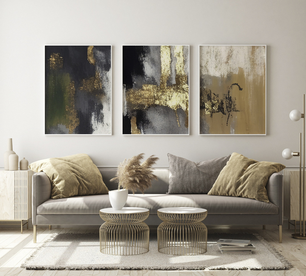 Poster - Bunte abstrakte Malerei / 3er-Set