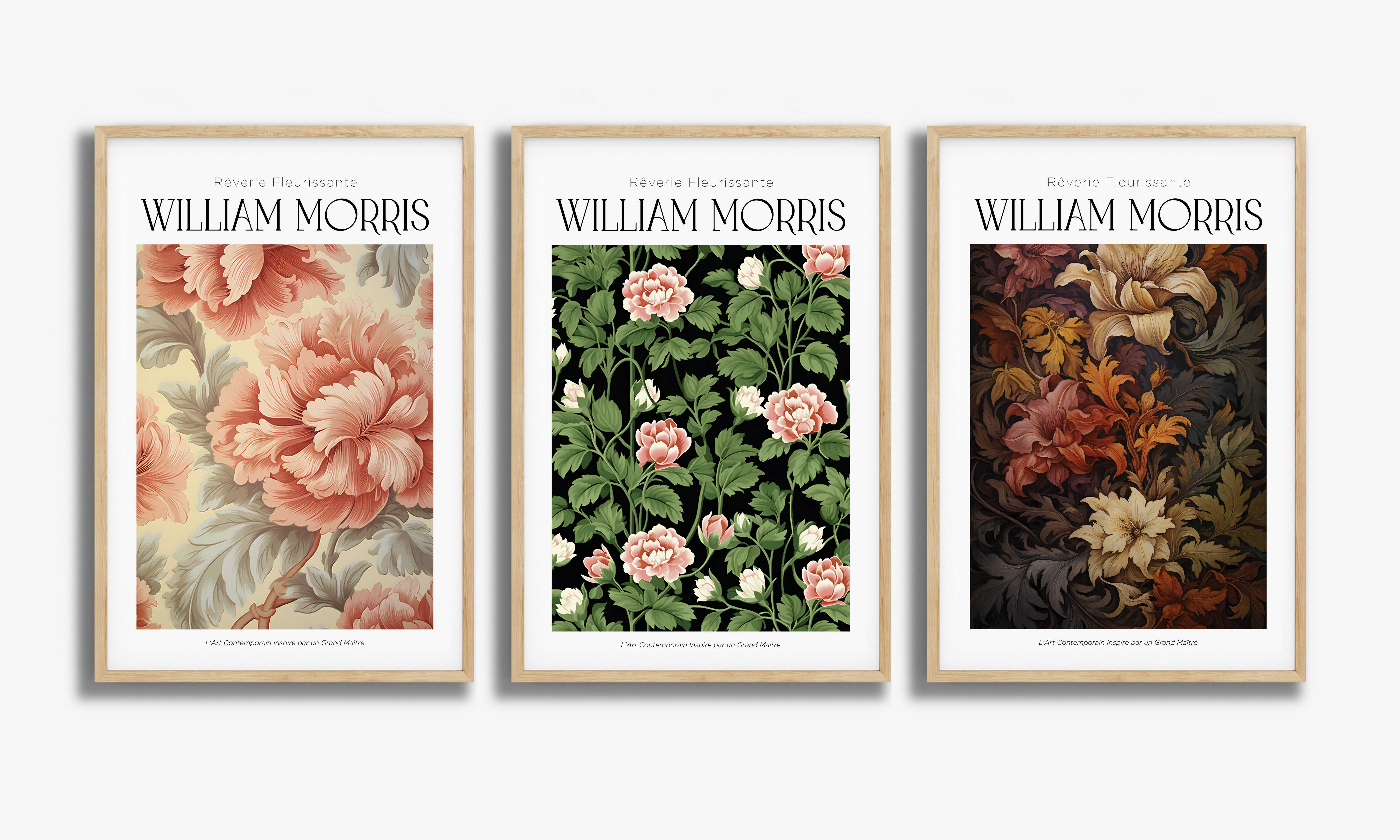 William Morris Poster Set - Set von 3