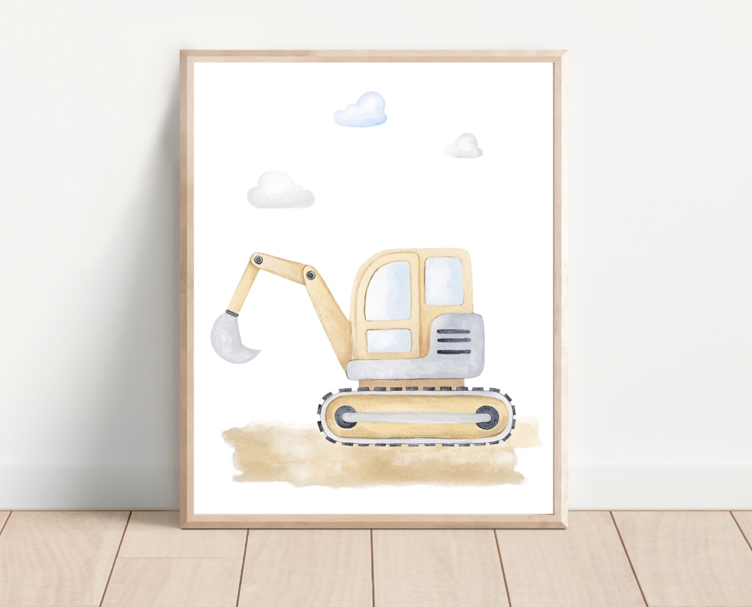 Poster – Bagger / Gelb / 02
