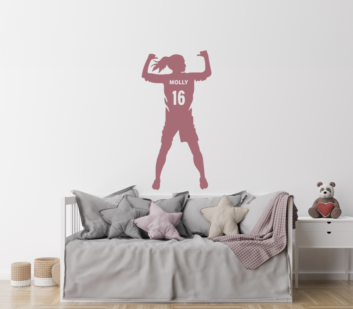 Wandtattoo – Fußballer / Personalisiert / 02