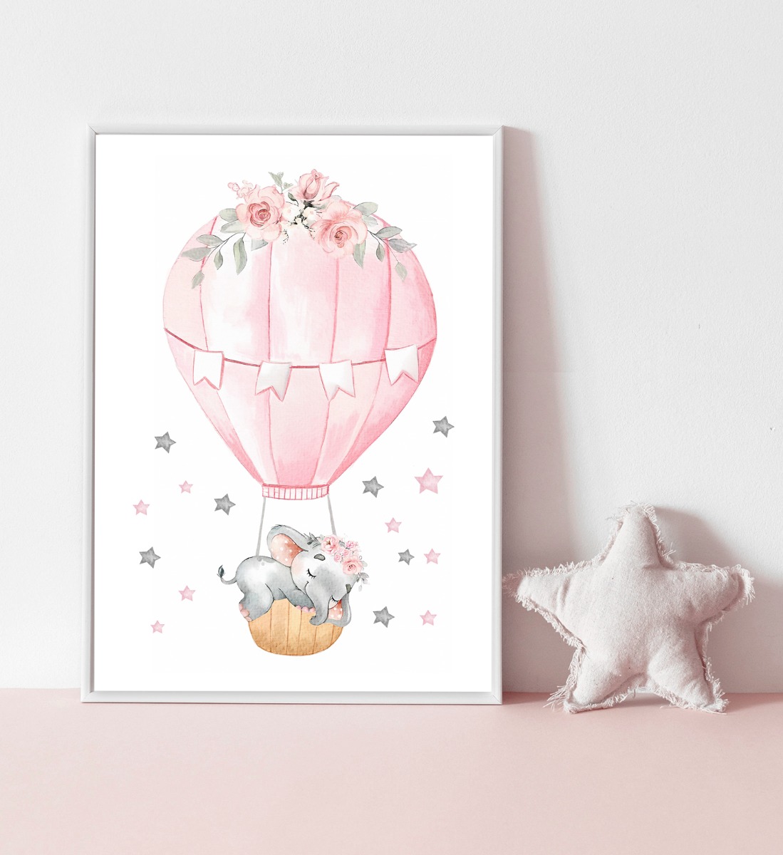 Poster – Elefantenträume: Ein launisches Abenteuer im Heißluftballon