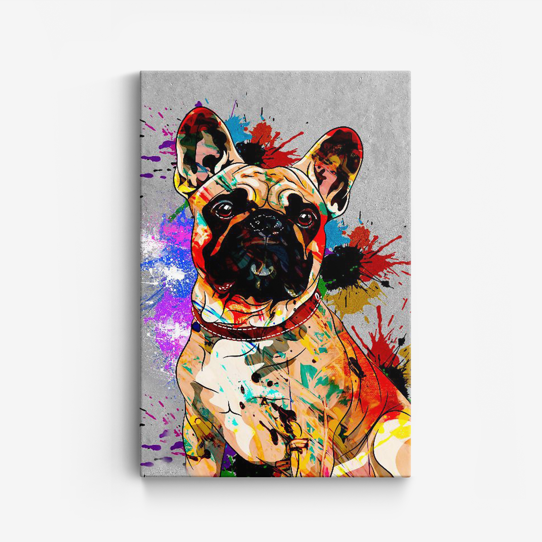 Leinwand – Bunter Hund