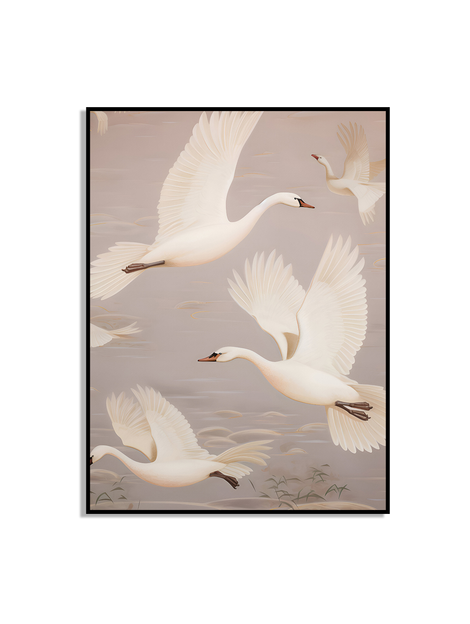 Poster – Schwan / Fliegend