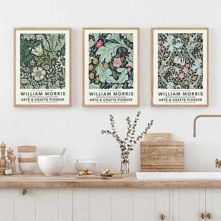 Plakate - WILLIAM MORRIS ARTS & CRAFTS PIONEER / Set von 3