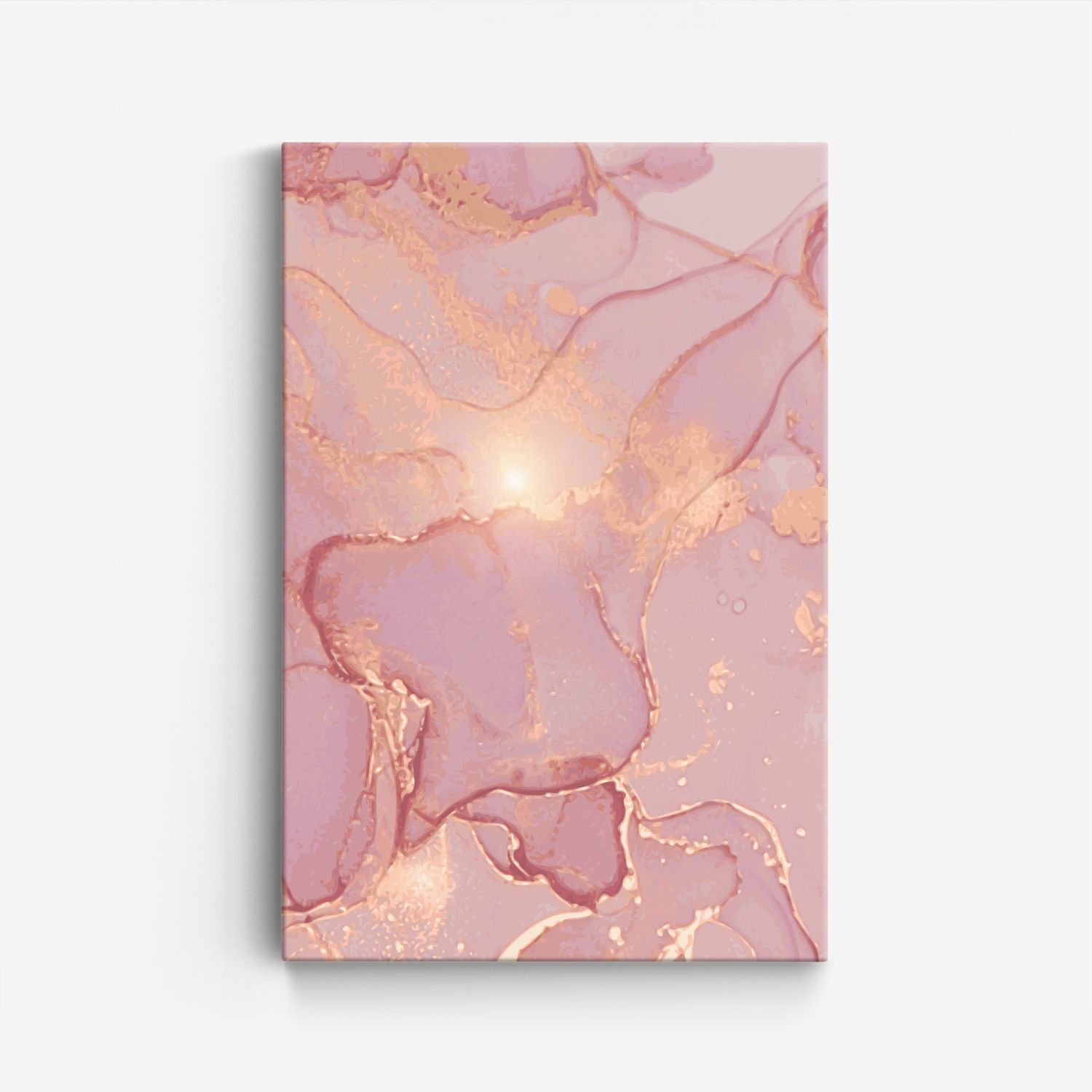 Abstrakte Rosa Marmor Leinwand