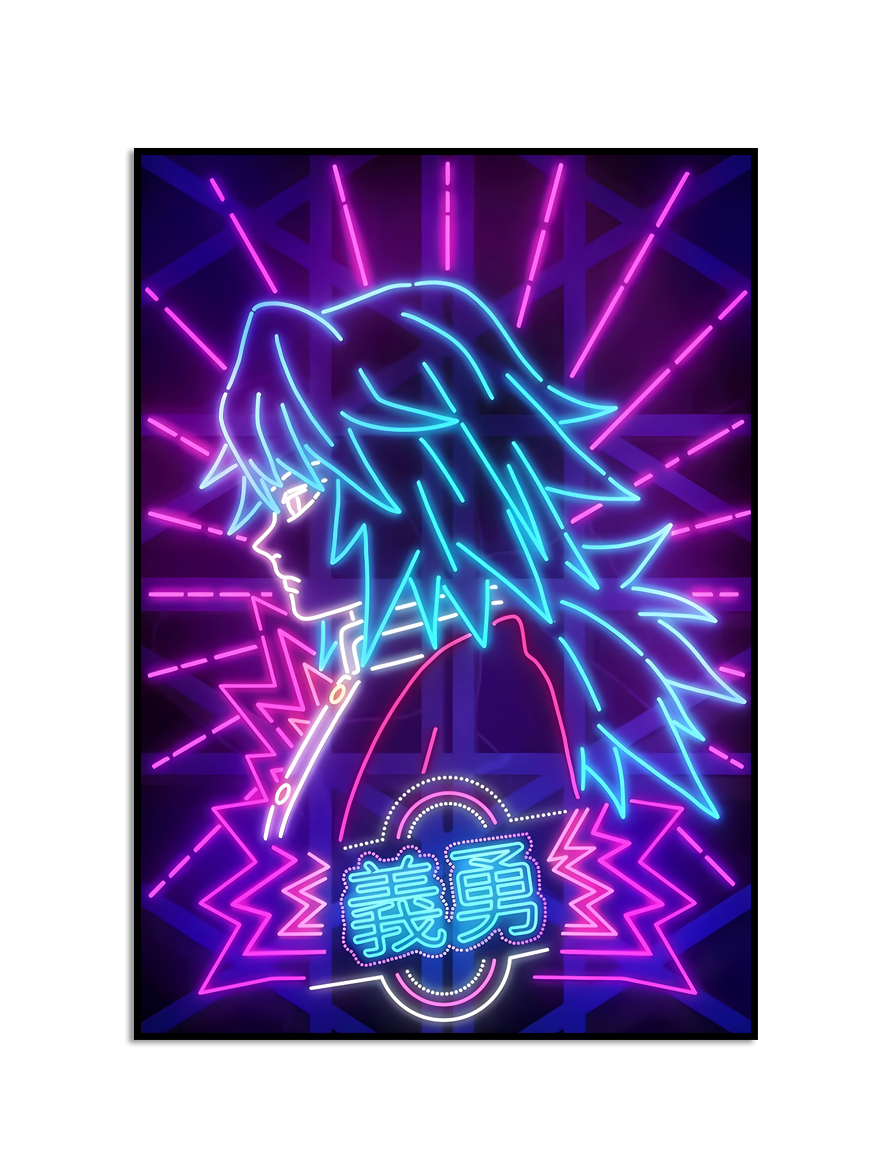 Poster – Japanische Anime-Figur / Neon / 09