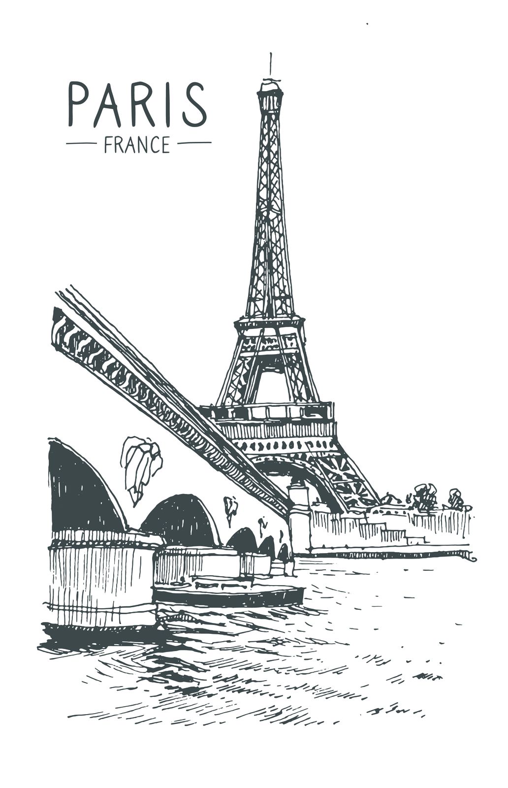 Paris Eiffelturm Poster