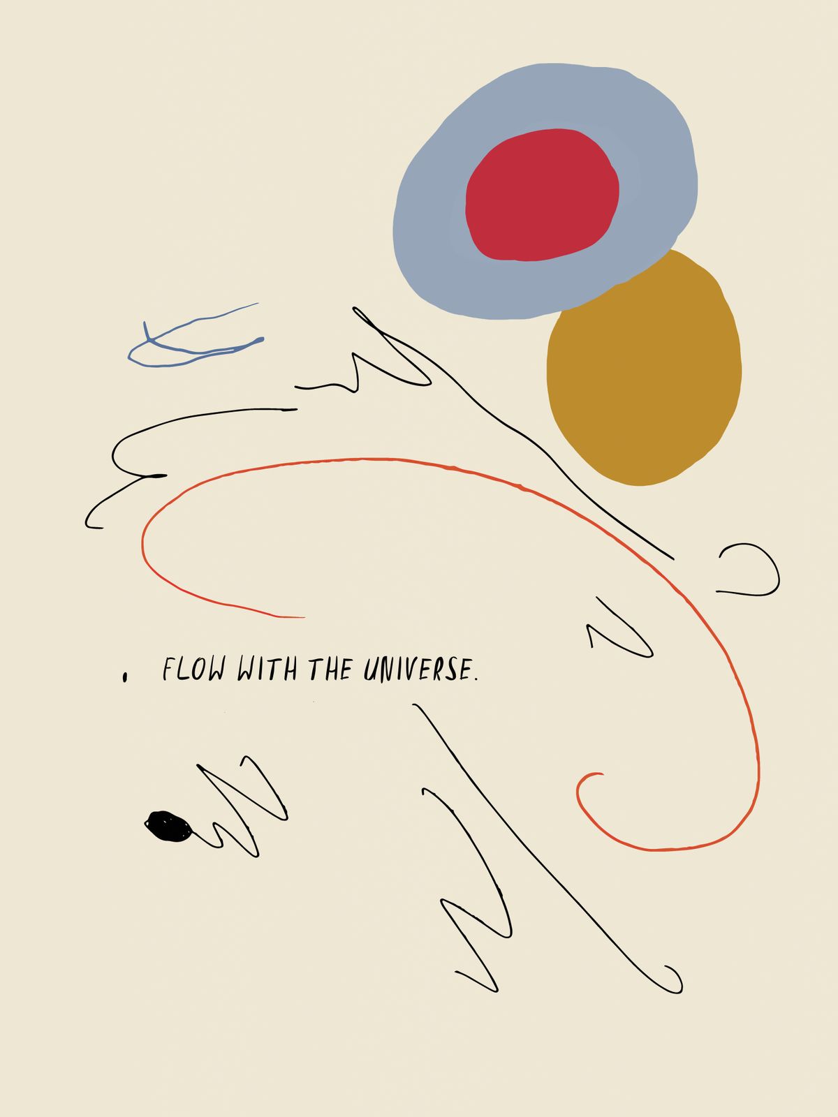 Poster - Mit dem Universum Fließen