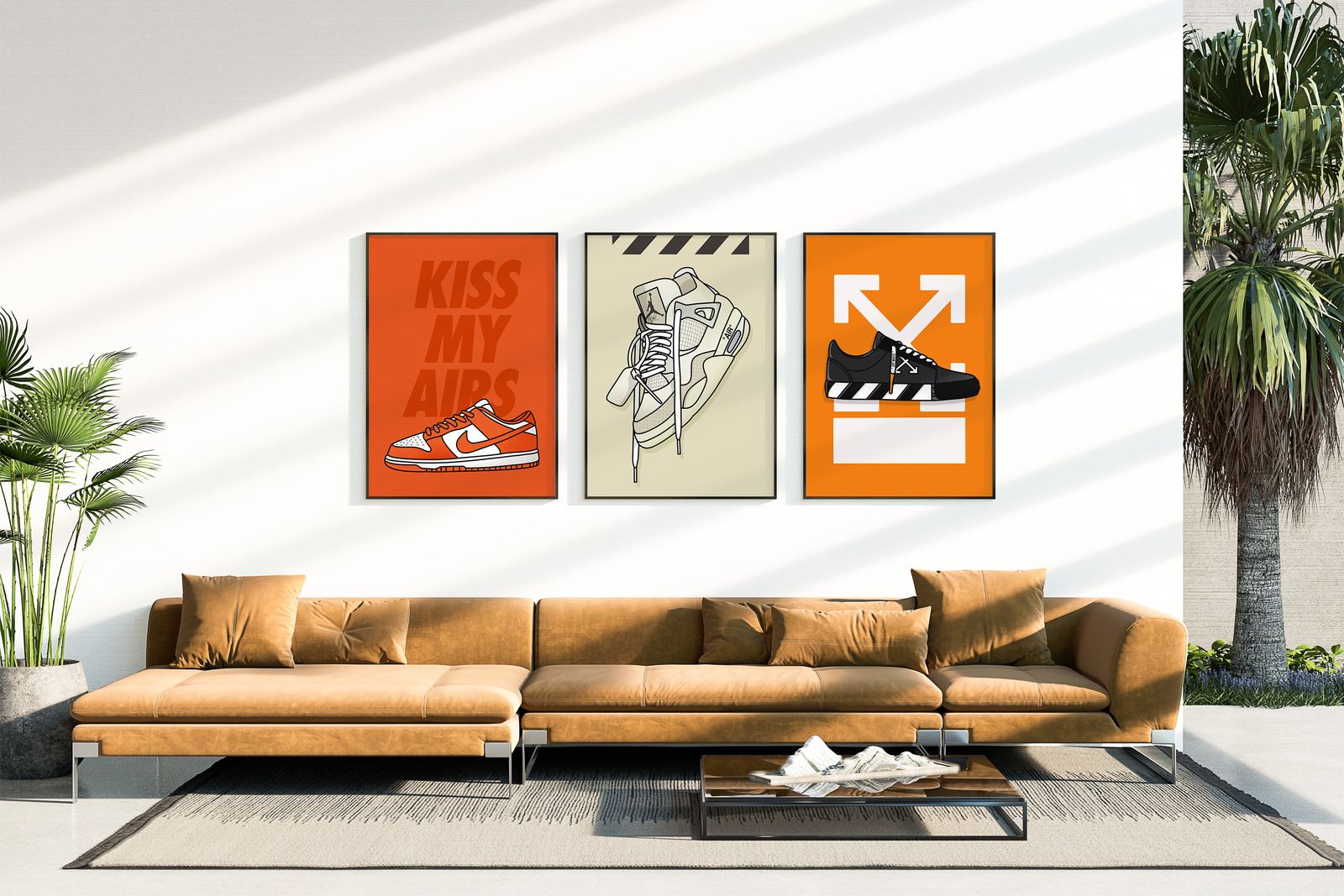 Poster - Sneaker Grafik Kunst / Set von 3