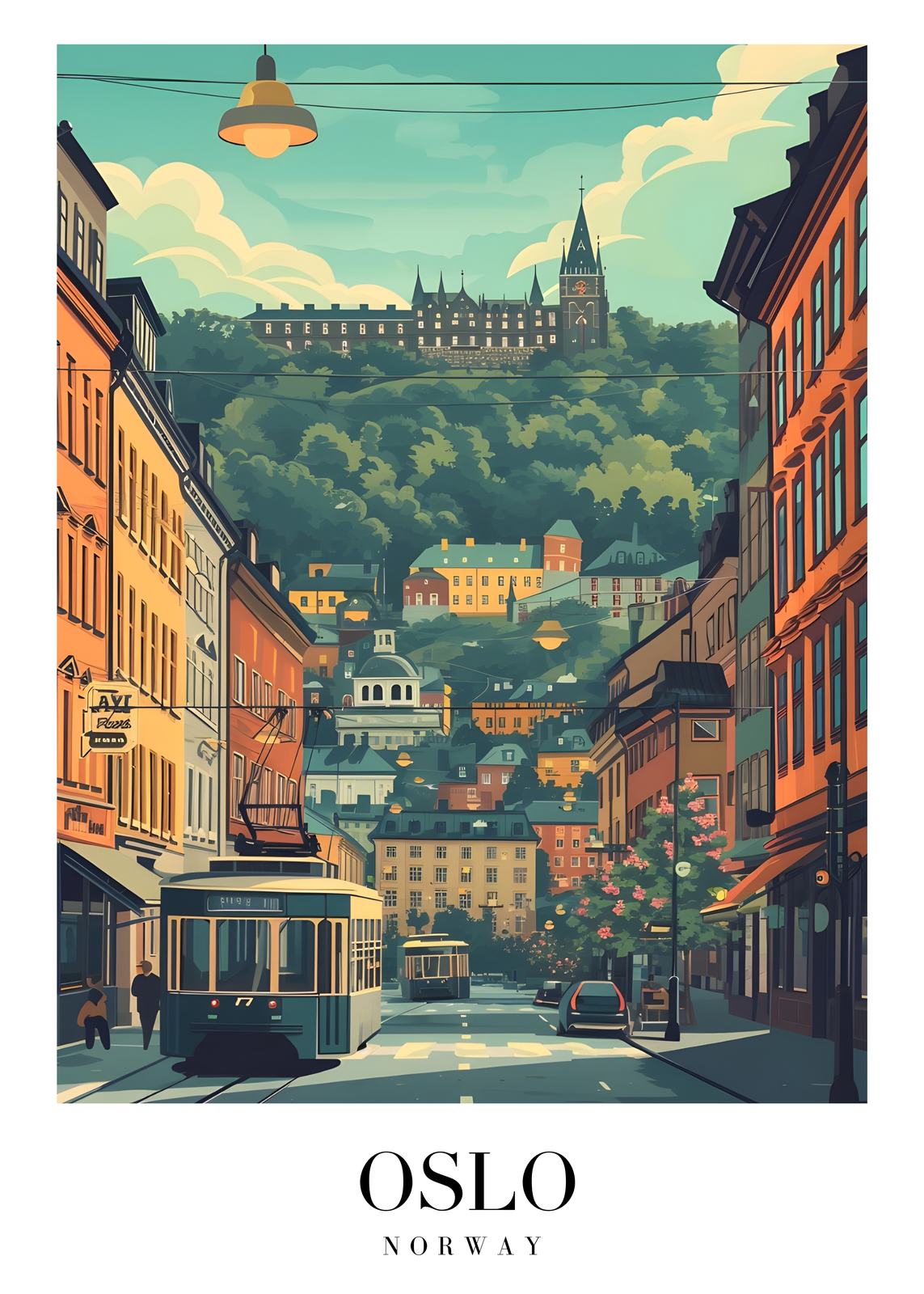 Poster - Oslo Cityscape