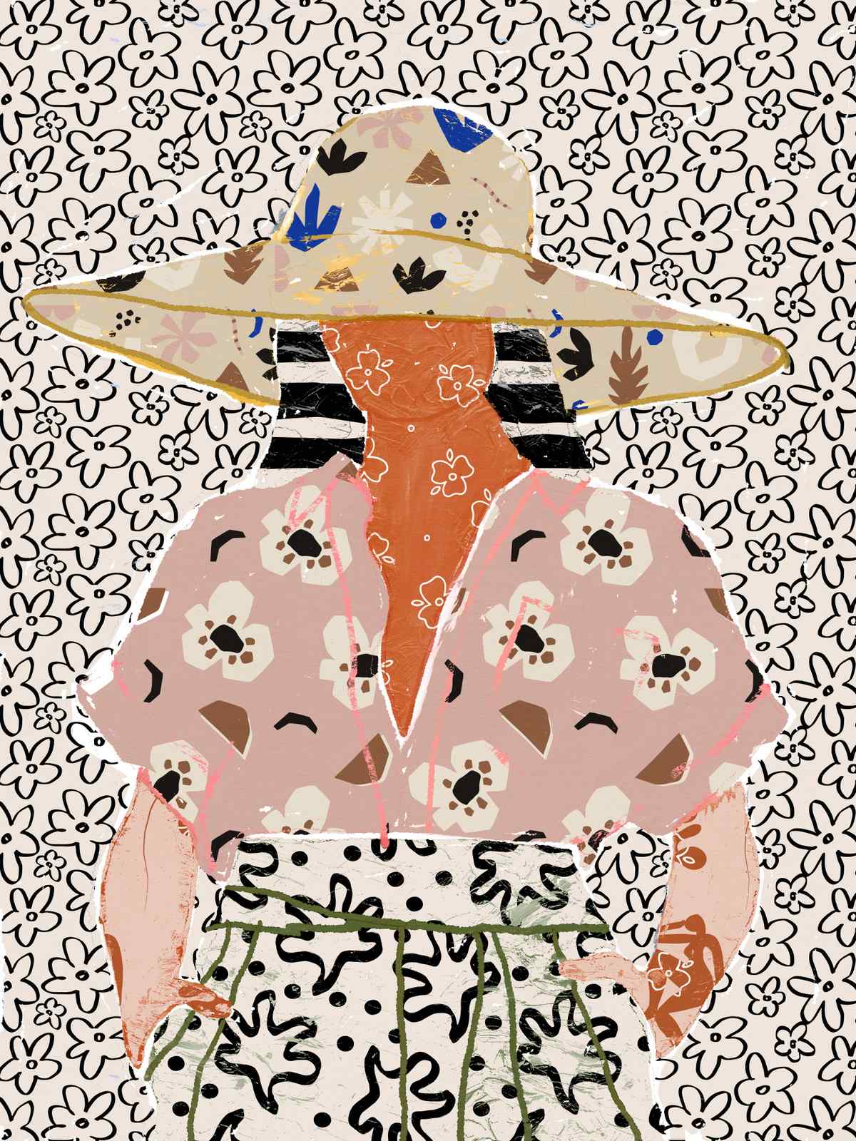 Poster - Moderne Blumen Kunst