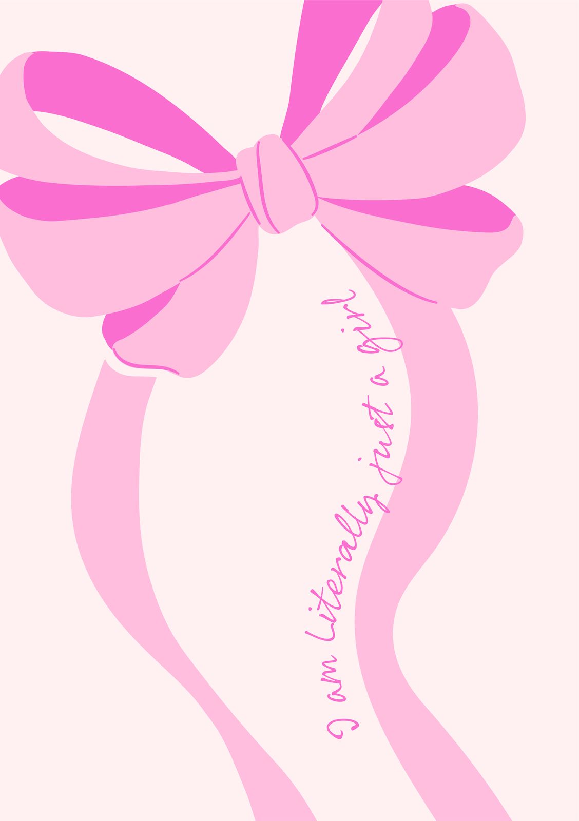 Poster - Pink Bow Design