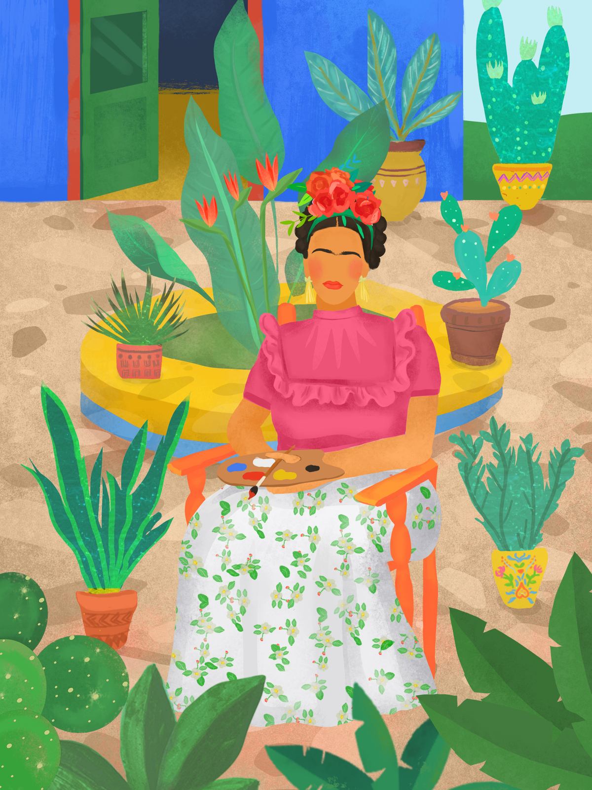 Poster - Frida Kahlo Garten