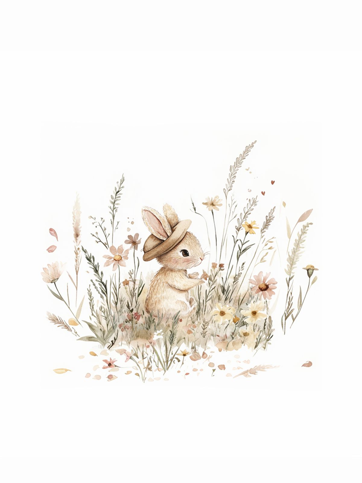 Poster - Hase im Wiese