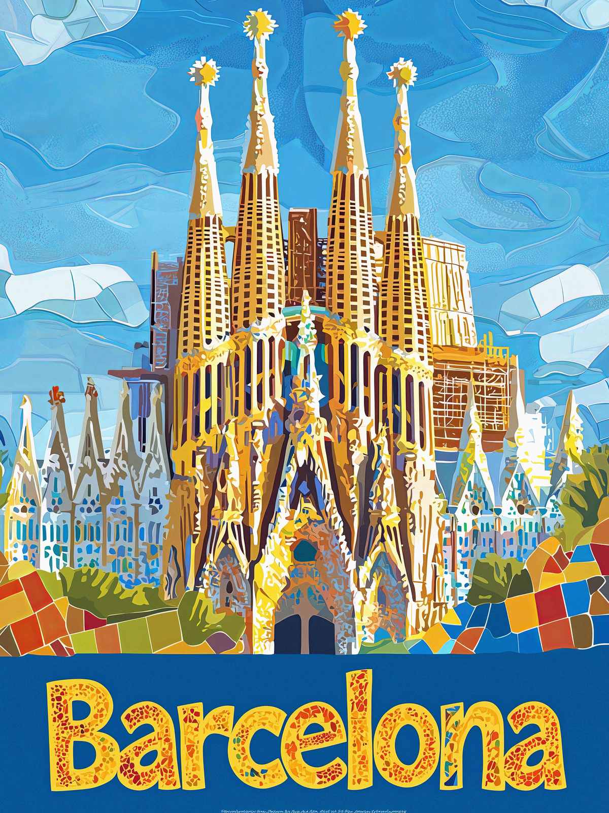 Poster - Barcelona Illustration