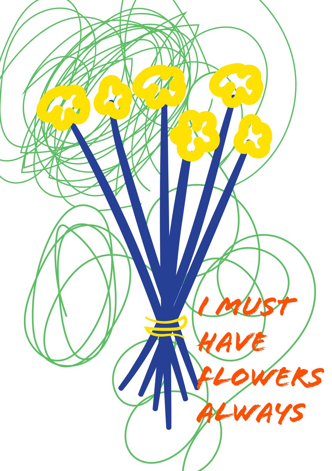 Poster - Ich Muss Blumen Haben