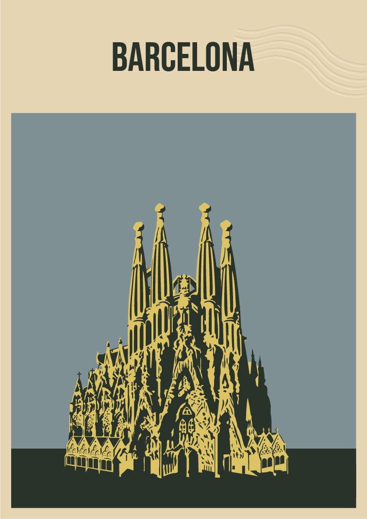 Barcelona Wandposter