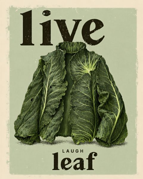 Poster - Live Laugh Leaf
