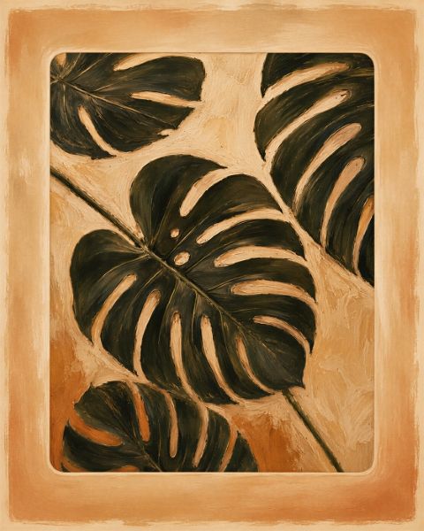 Poster - Monstera Leaves Artwork