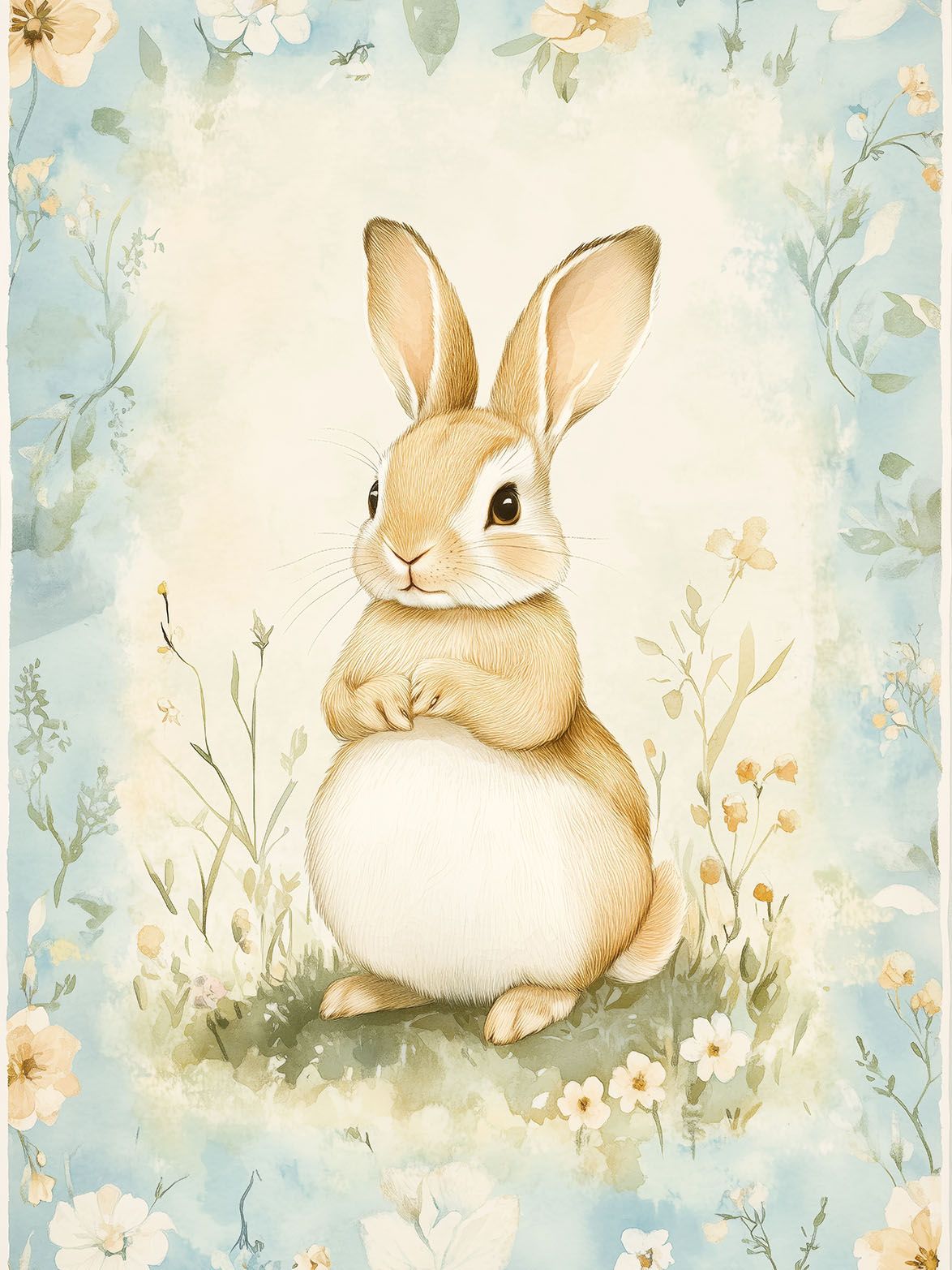 Poster - Niedliche Hasenillustration