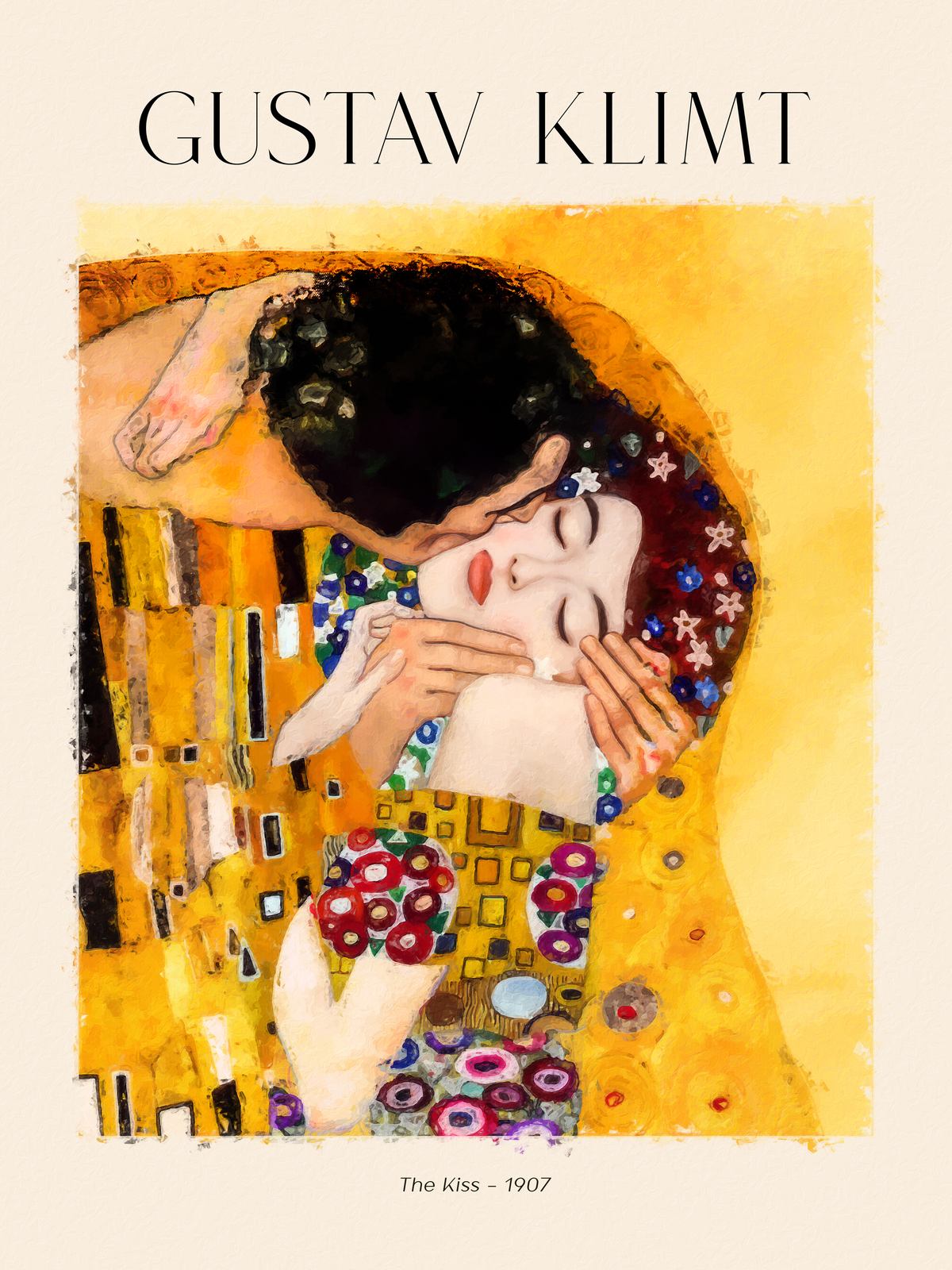 Poster - Der Kuss von Gustav Klimt