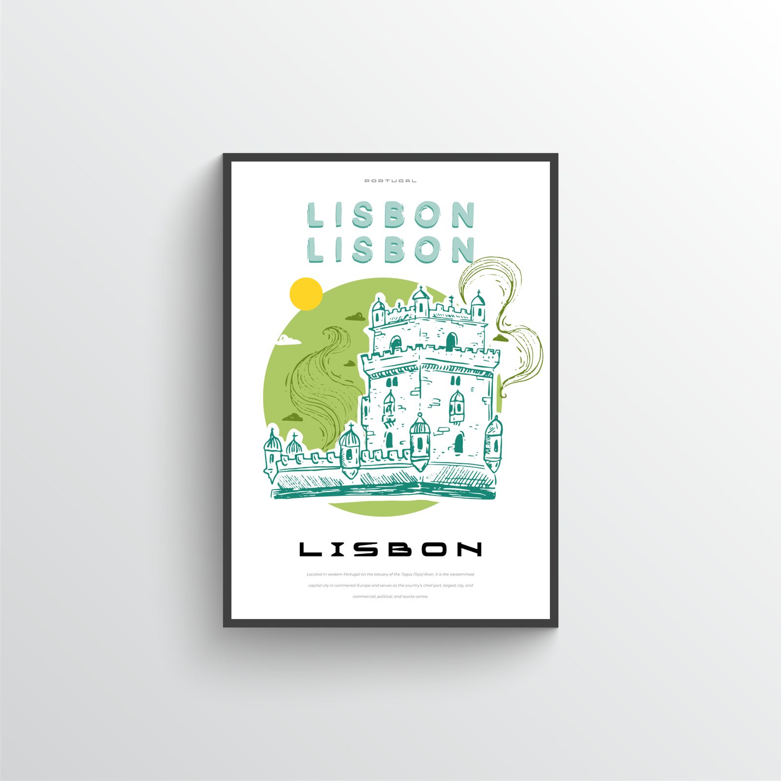 Lissabon Reiseposter