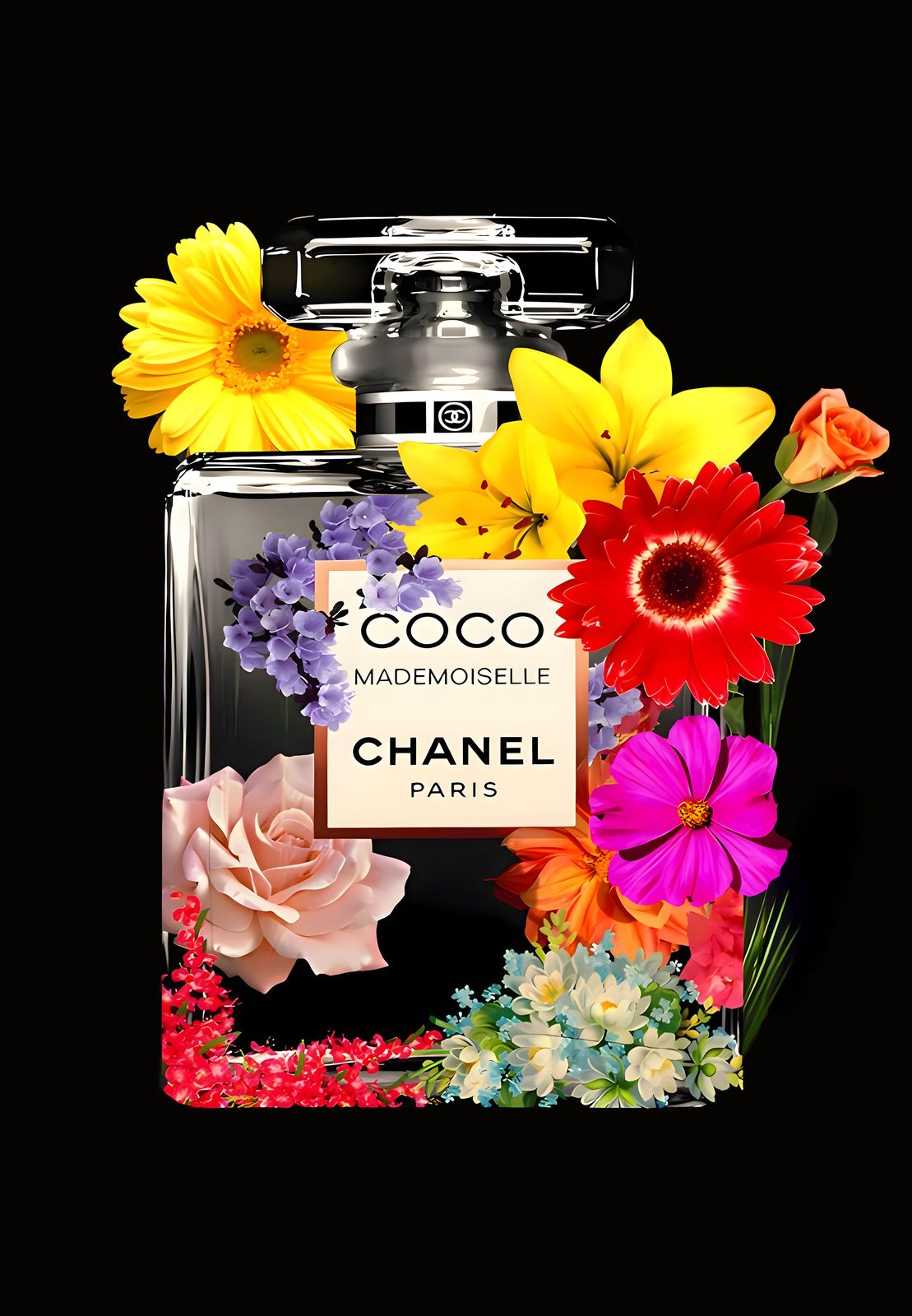 Poster - Coco Chanel Blumen