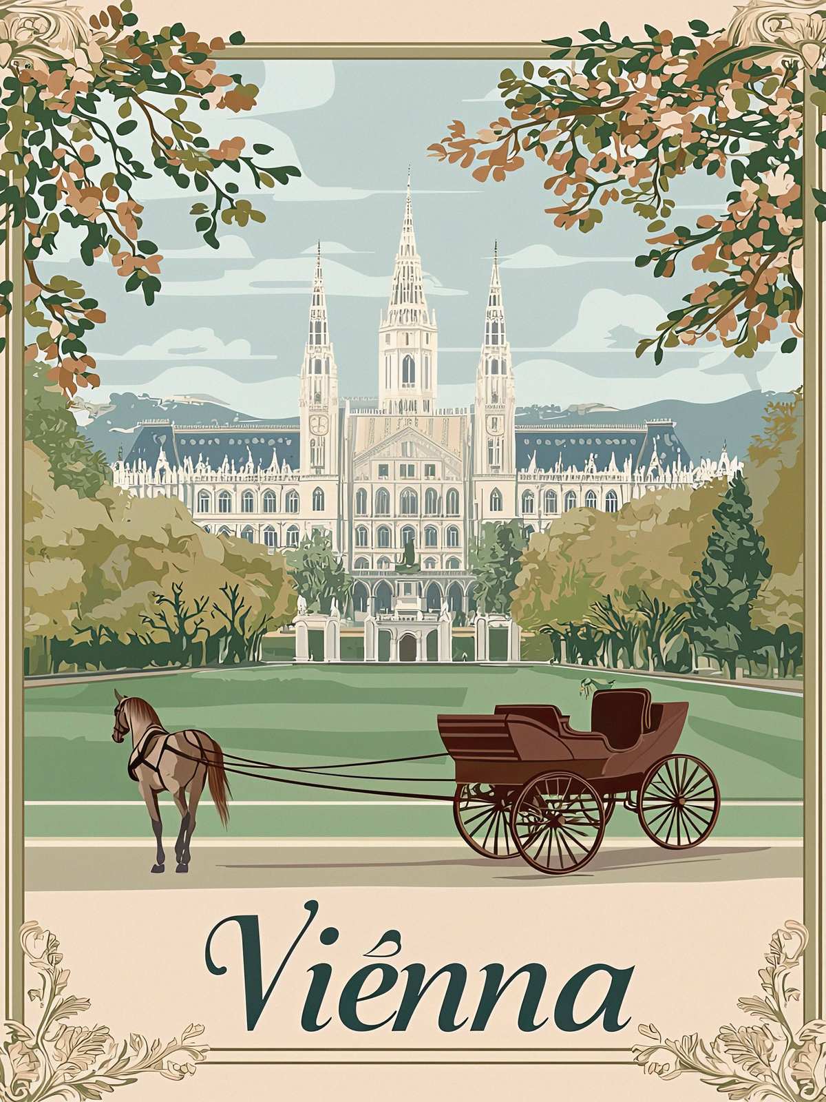 Poster - Wien Landschaft