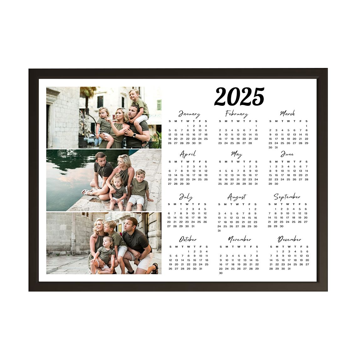 Personalisierte Poster - Familienkalender 2026