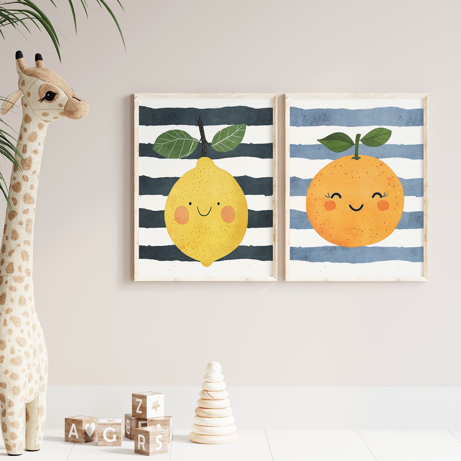 Poster - Citrus Smiles / Set von 2