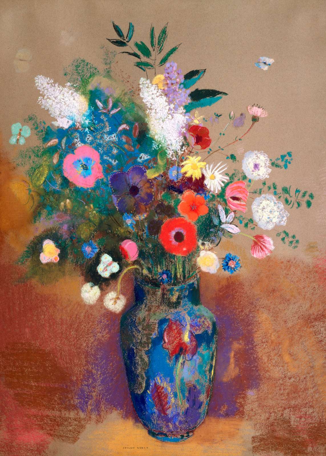 Poster - Blumenstrauß von Odilon Redon
