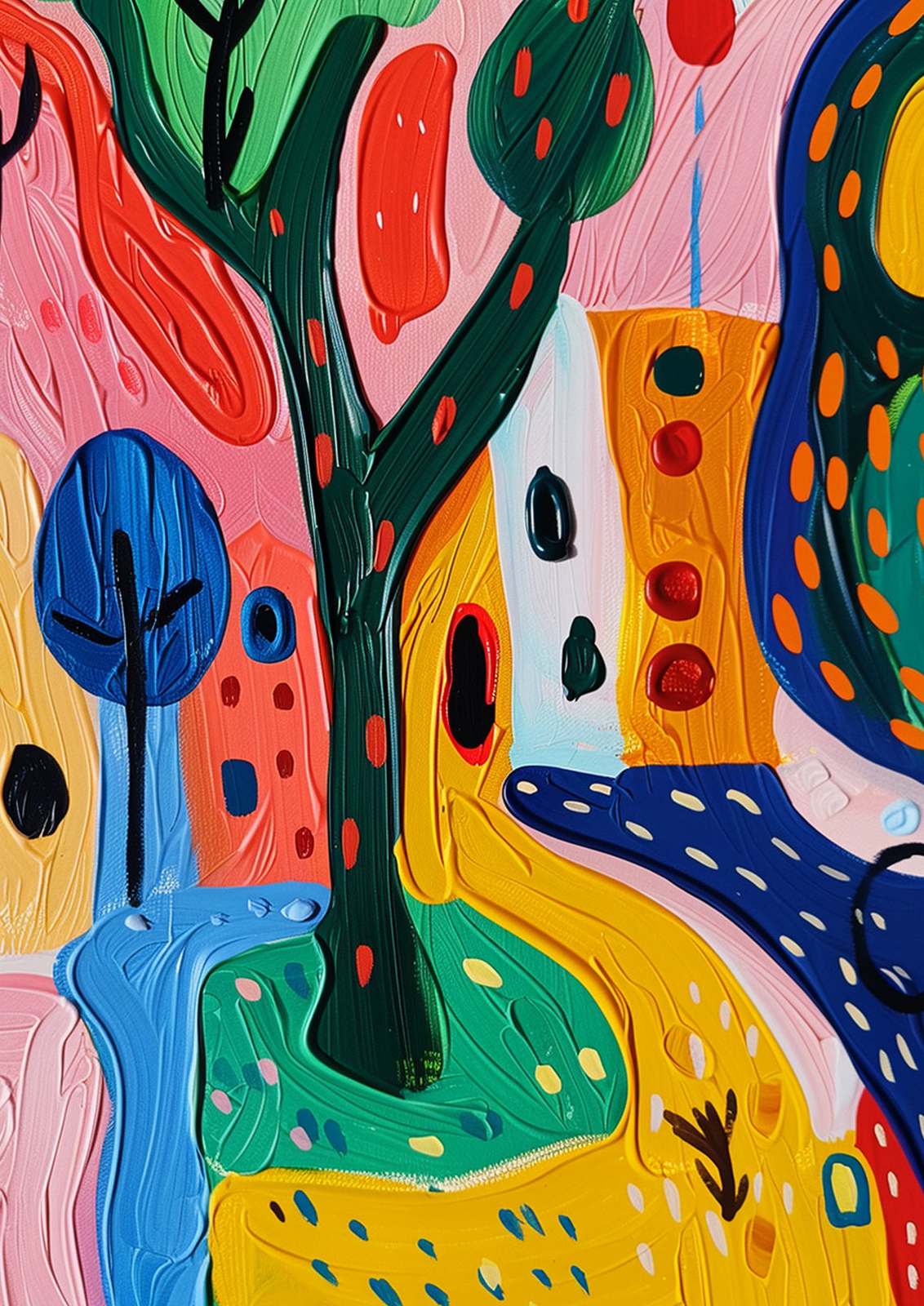 Poster - Farbenfrohe Abstrakte Kunst