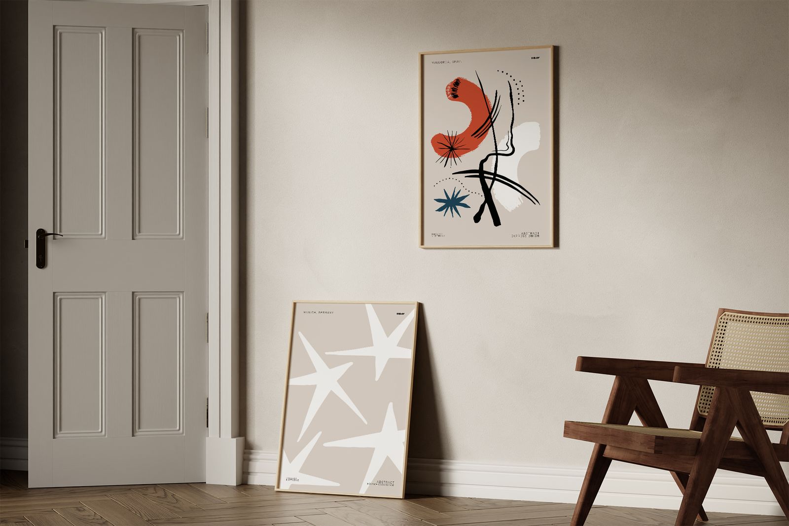 Poster - Abstrakter Expressionismus Set von 2