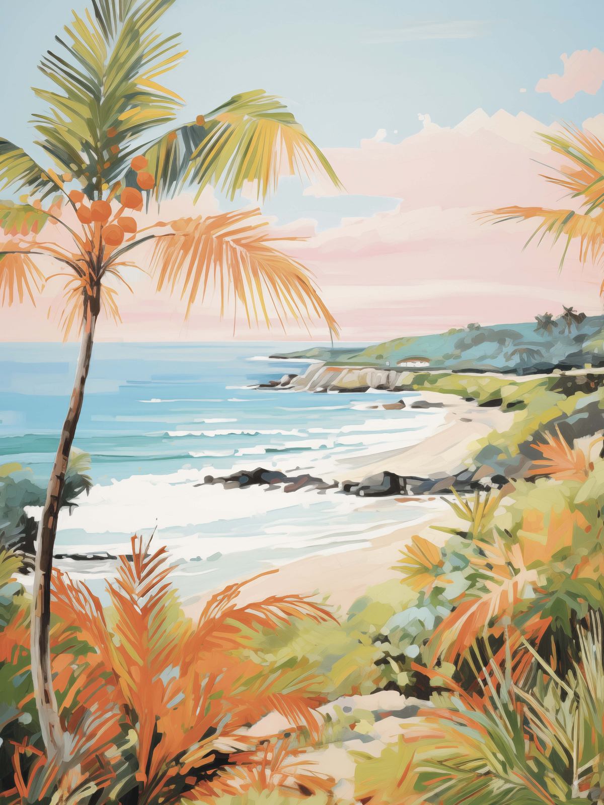 Poster - Tropische Strandlandschaft
