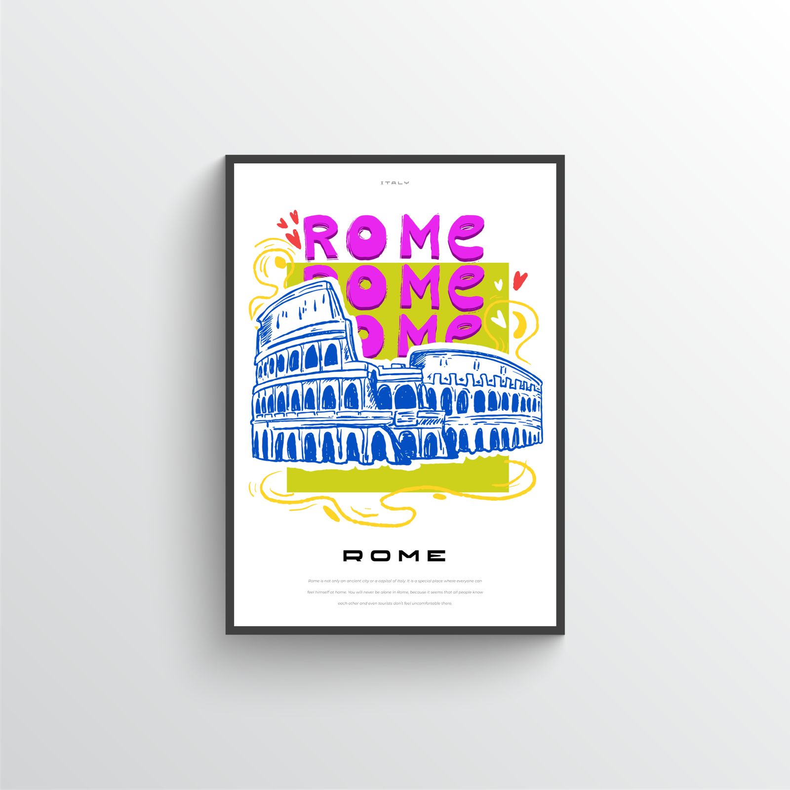 Rom Reise Kunst Poster