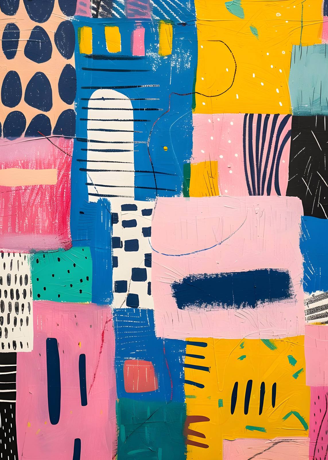 Poster - Abstrakte Bunte Kunst