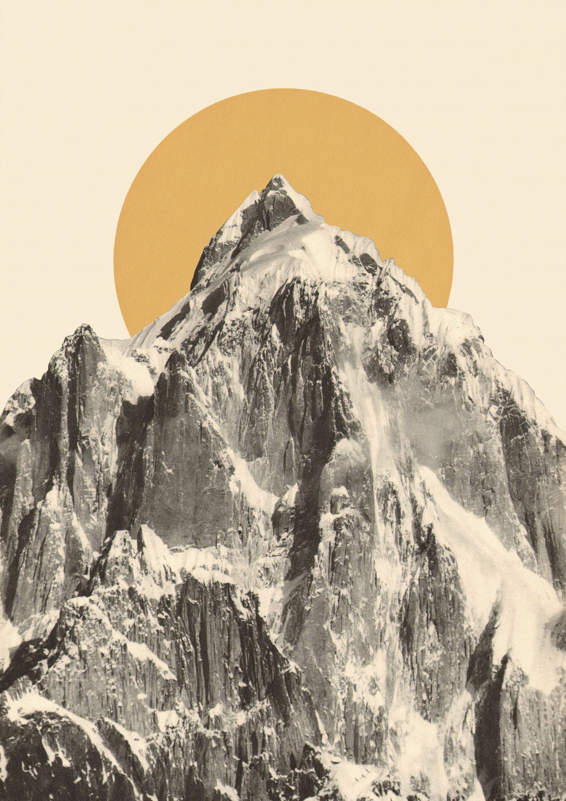 Poster - Bergsilhouette