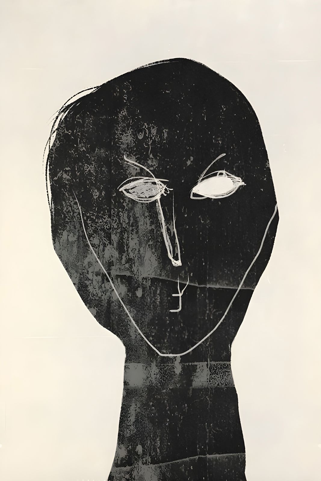 Poster - Abstrakte Gesichtskunst