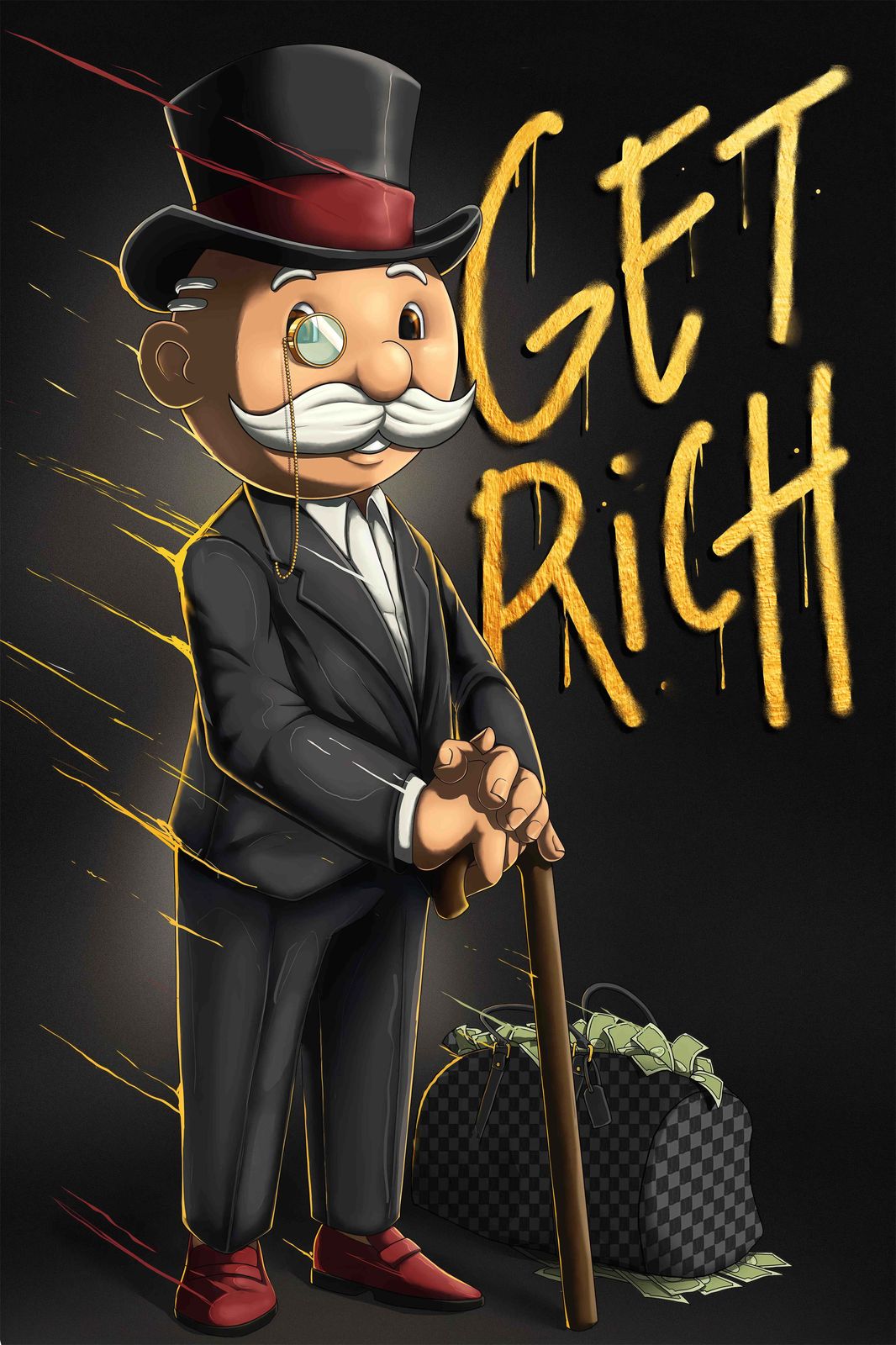 Poster - Monopoly Reich Werden