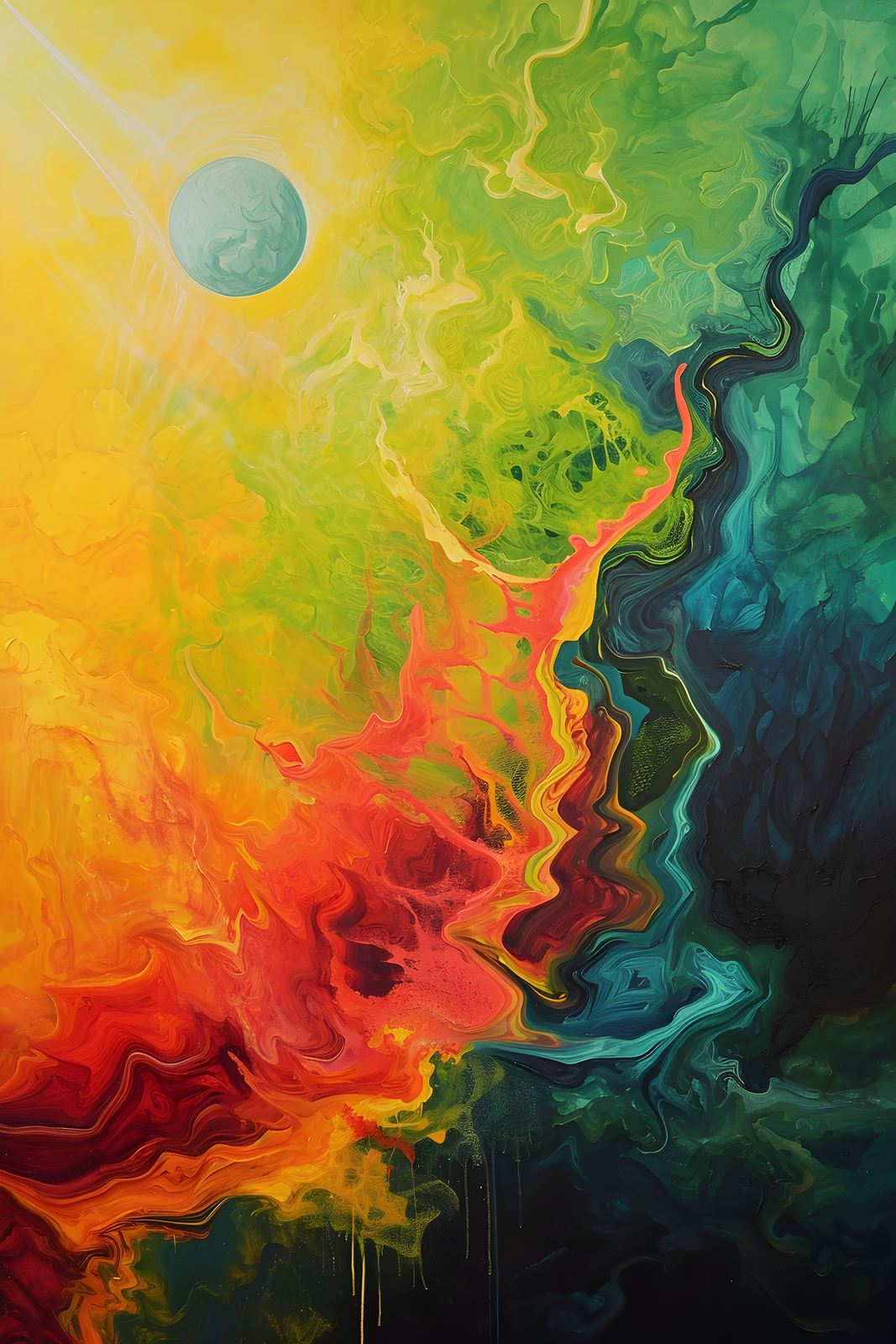 Poster - Lebendige Kosmos-Kunst