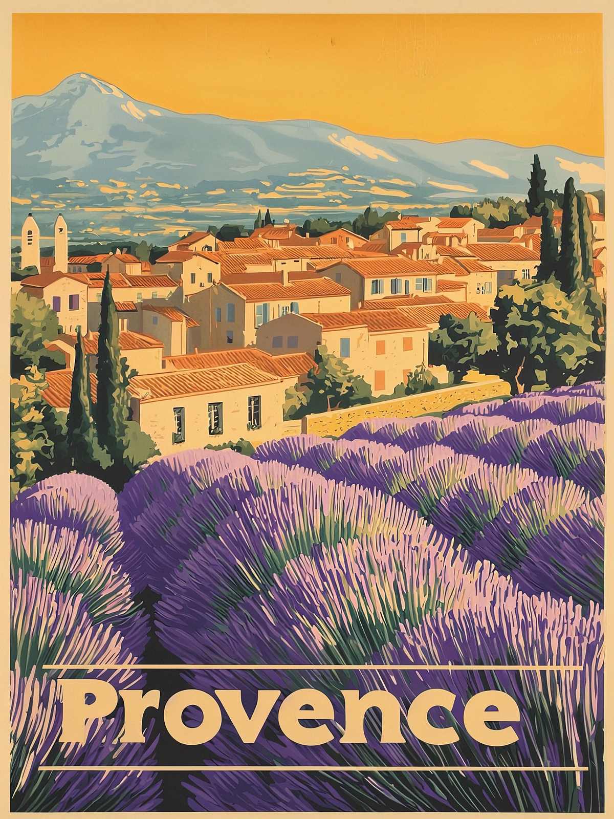 Poster - Provence Landschaft