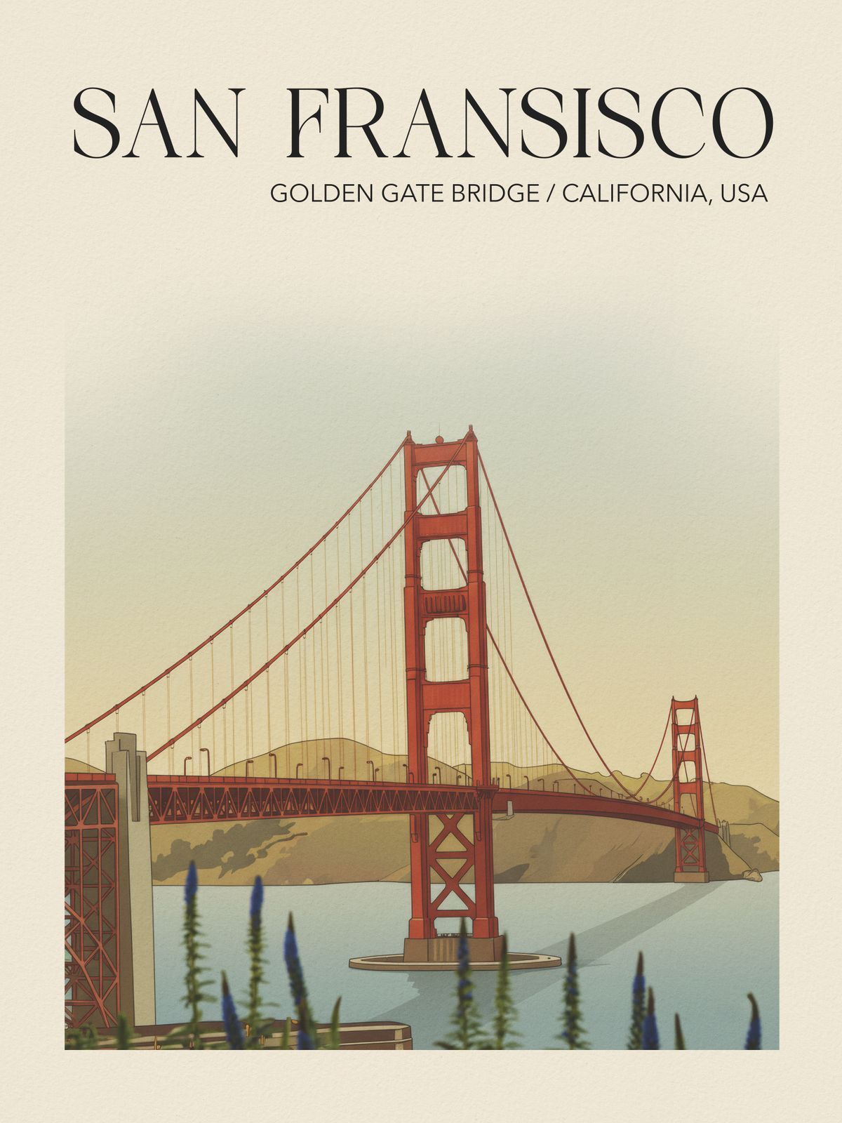 Poster - Golden Gate Bridge, San Francisco