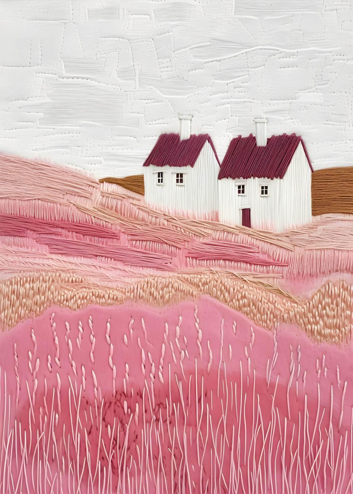 Poster - Rosa Landschaft