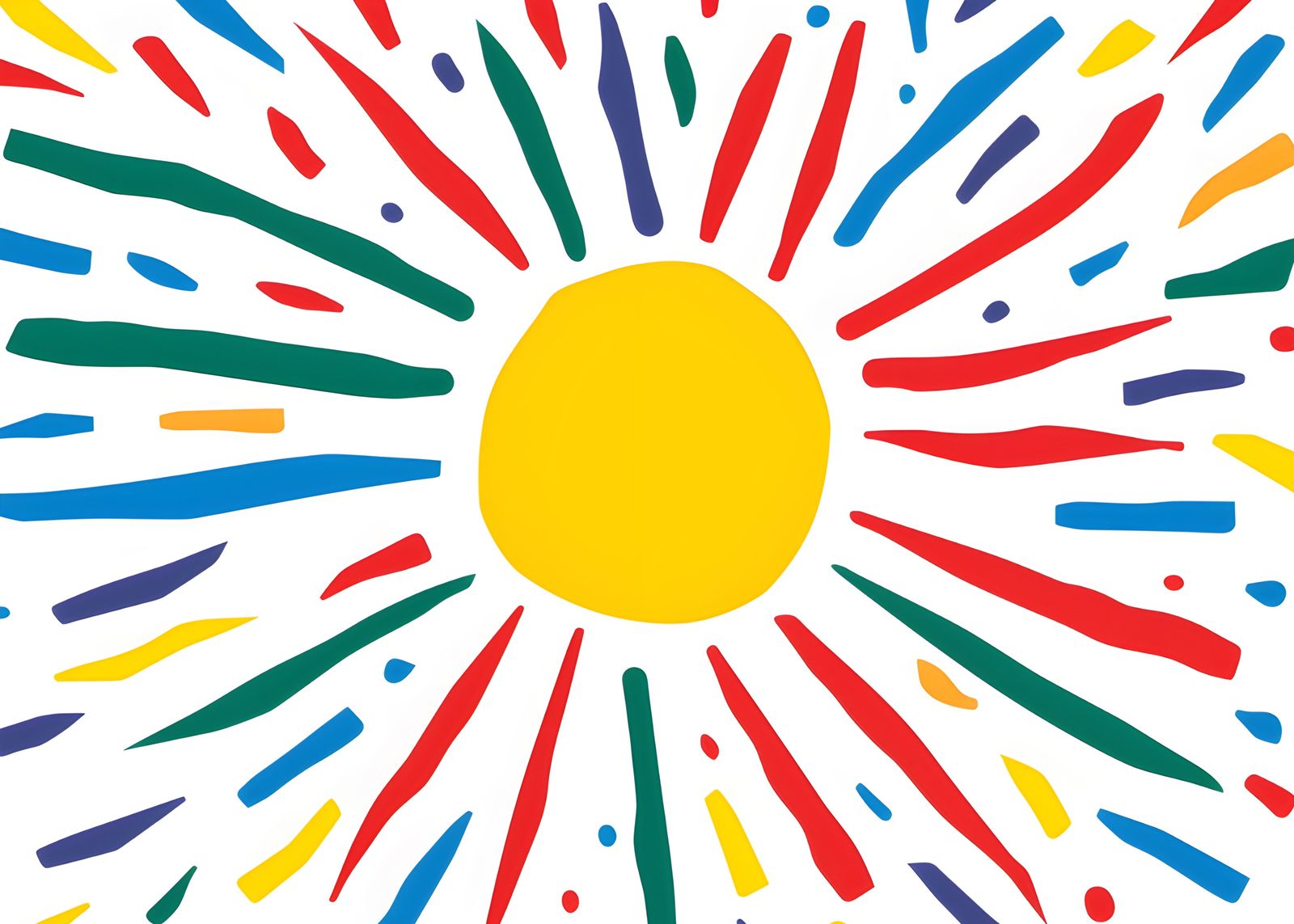 Poster - Bunte Sonnenstrahlen