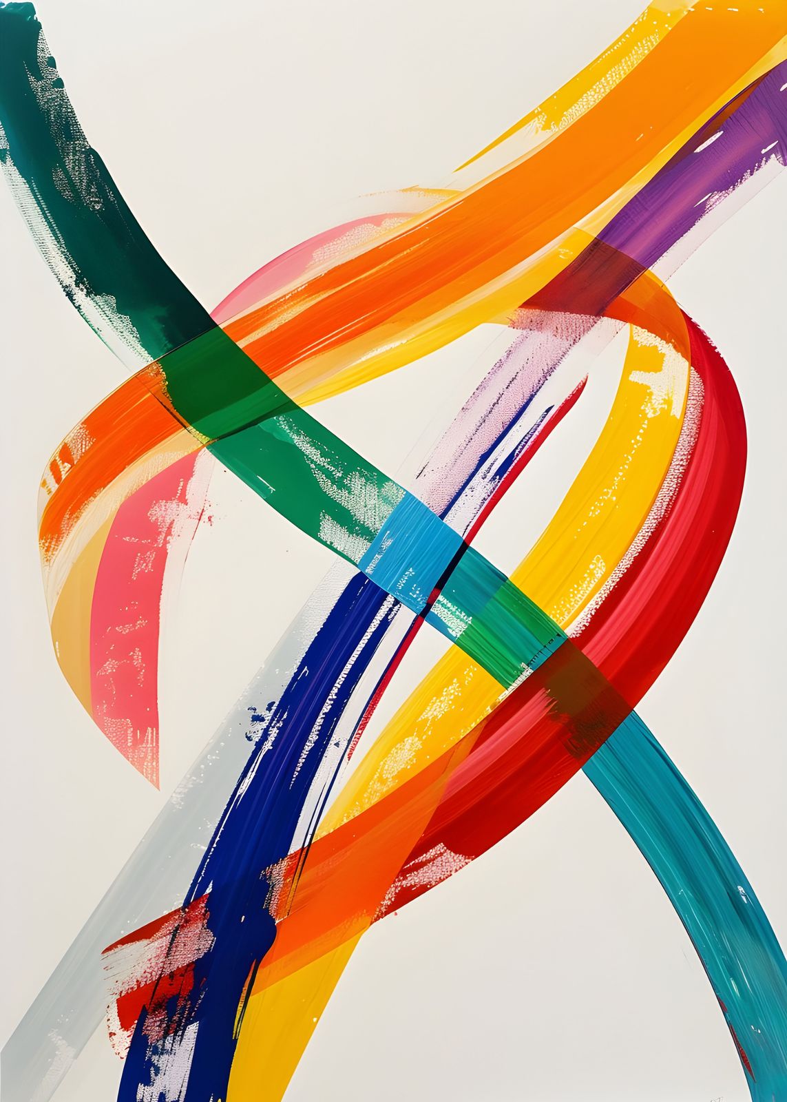 Poster - Farbiges Abstraktes Kunstwerk