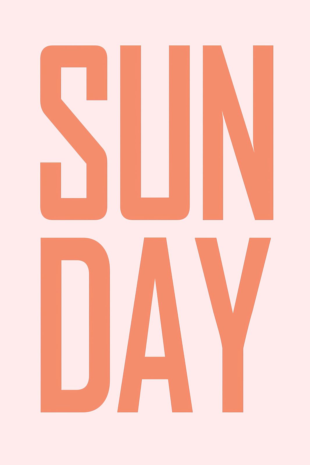 Poster - Sonntag Typografie