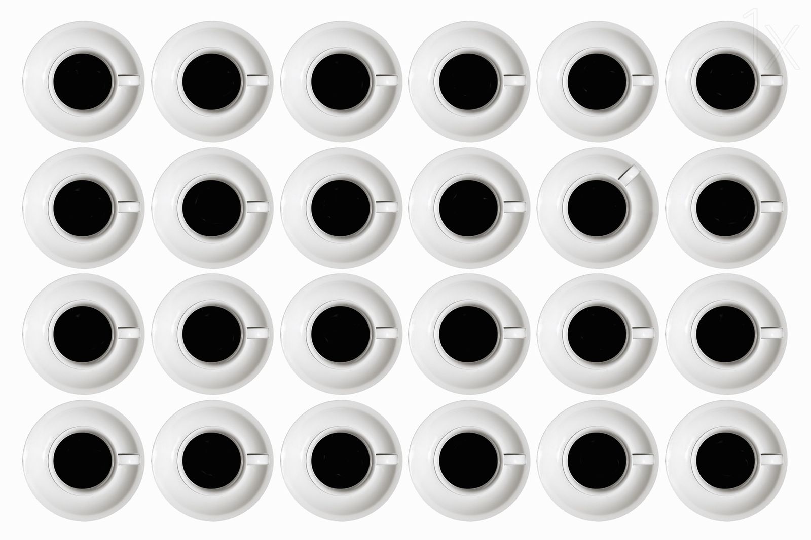 Poster - Kaffeetassen Muster