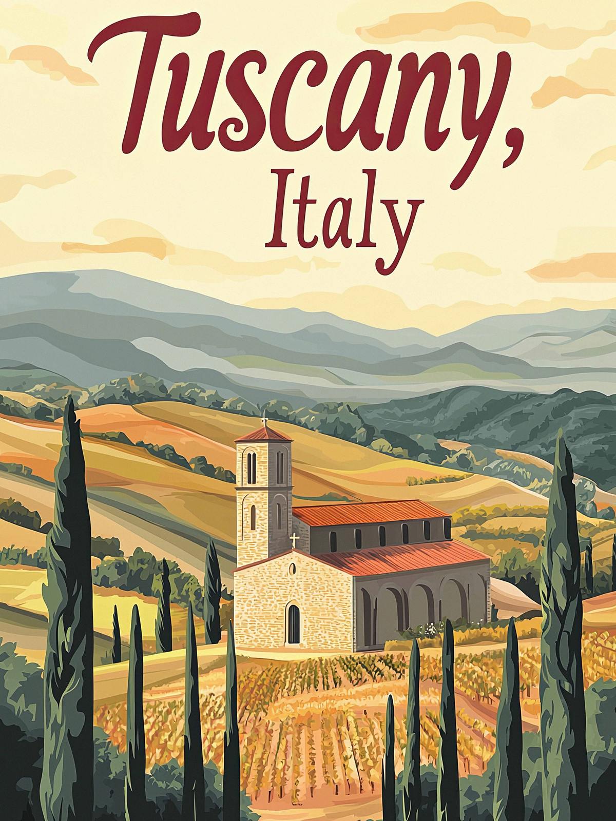 Poster - Toskana Italien